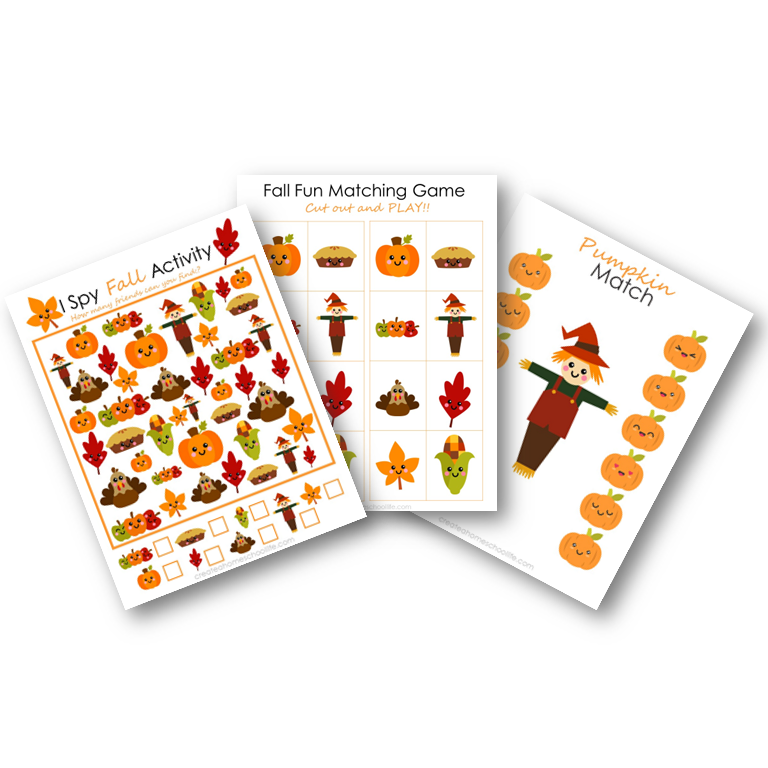 fall activity pages layflat