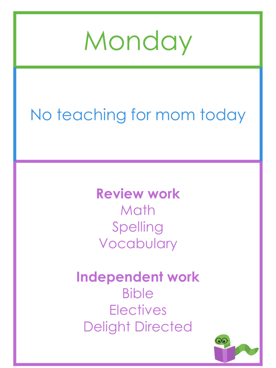 example monday teaching loop schedule
